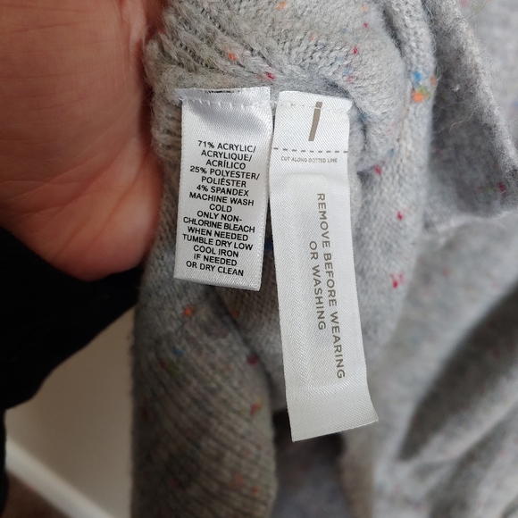 LOFT Pastel Speckled Multicolor Knit Tunic Length Sweater Top - Picture 5 of 5